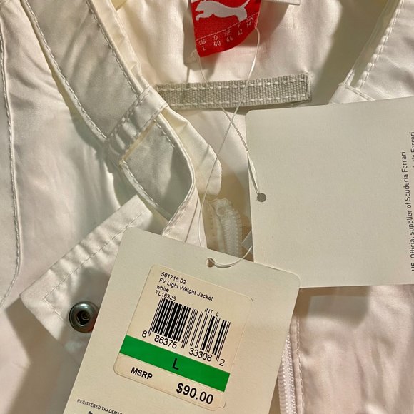 SPECIAL PUMA FERRARI White Windbreaker Jacket - Picture 5 of 5